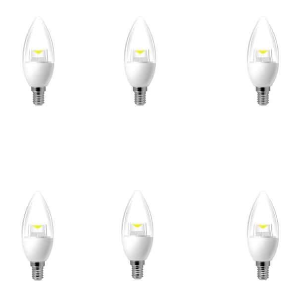 proHT 35W Equivalent Soft White E26 Dimmable LED Candle Light Bulb (6-Pack)
