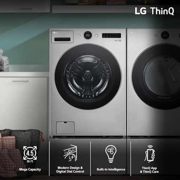 WM5500HVA by LG - 4.5 cu. ft. Capacity Smart Front Load Energy Star Washer  with TurboWash® 360° and AI DD® Built-In Intelligence