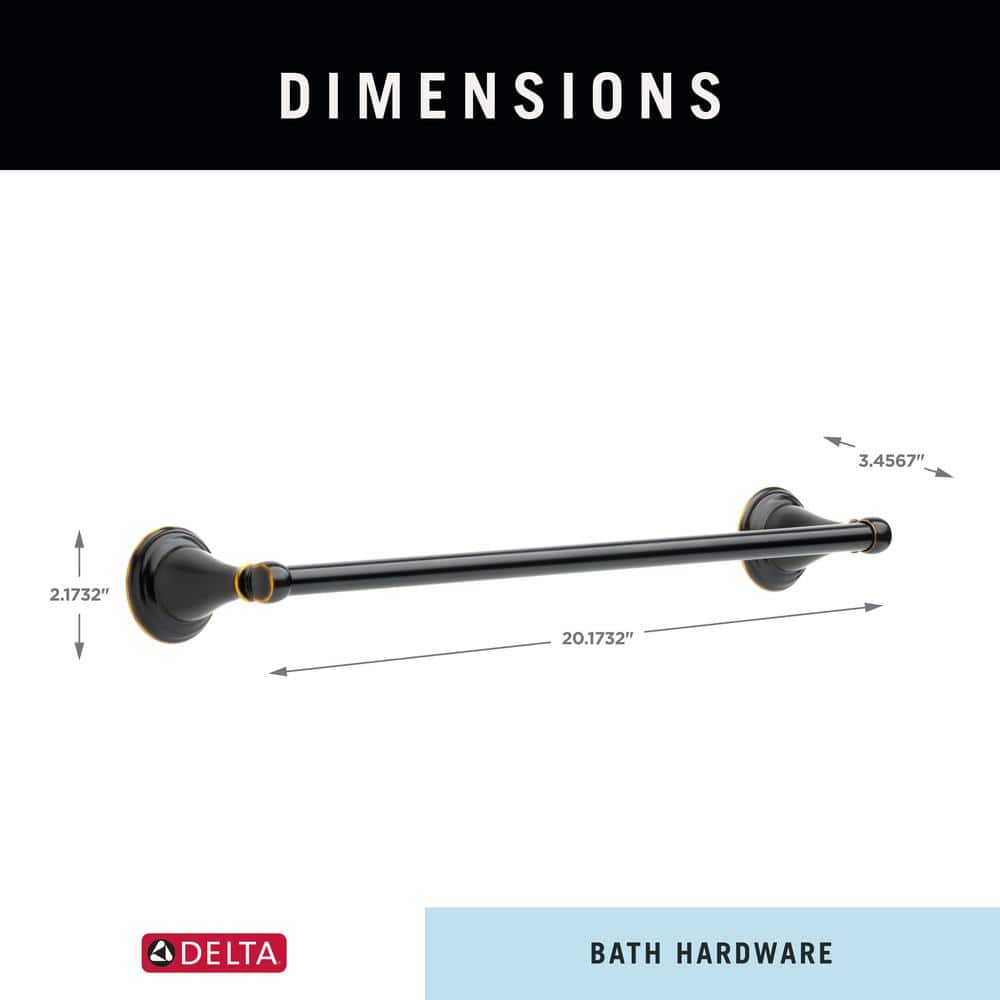 Windemere 18" Oil Rubbed Bronze Wall Mounted Towel Bar