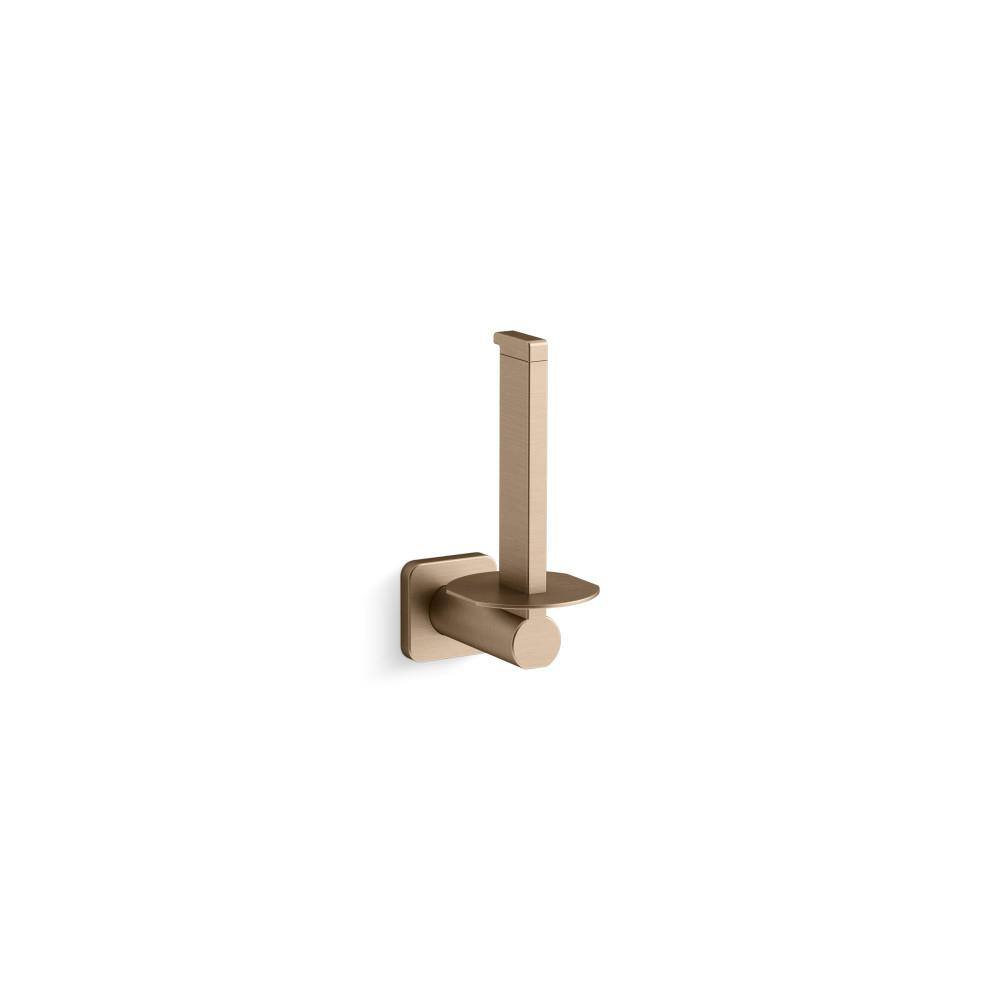 Parallel Vertical Wall Mounted Toilet Paper Holder in Vibrant Brushed Bronze price history on PriceWatchPro