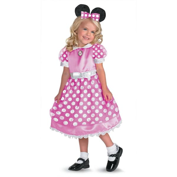 Disguise Toddler Girl's Pink Mickey Mouse Clubhouse Minnie Mouse Costume - 3T-4T