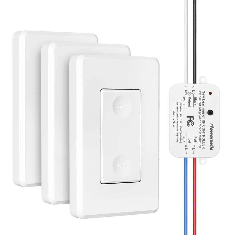 DEWENWILS 125-Volt No in Wall Wiring Wall Light Switch Kit for Small ...