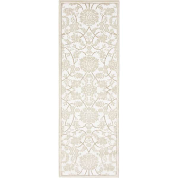 Rushmore Taft Snow White 2' 0 x 6' 0 Runner Rug