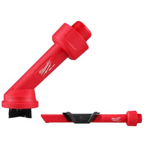 AIR-TIP 1-1/4 in. to 2-1/2 in. Cross Brush Tool and 3-IN-1 Crevice Tool Wet/Dry Shop Vacuum Attachment Kit (2-Piece)