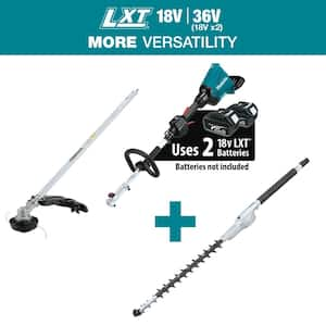 Makita LXT 18V X2 36V Couple Shaft Power Head Tool Only with String Trimmer and Double Sided Hedge Trimmer Attachment XUX01ZM5EN410MP The Home Depot