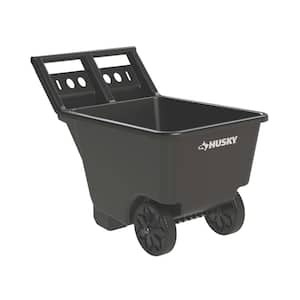 Husky 4.5 cu. ft. Heavy Duty Plastic Rust Resistant Garden Cart