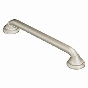 Home Care 24 in. x 1-1/4 in. Concealed Screw Grab Bar with SecureMount and Curl Grip in Brushed Nickel