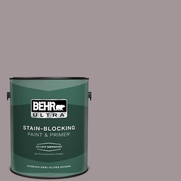 BEHR ULTRA 1 gal. #PPU17-13 Heather Plume Extra Durable Semi-Gloss Enamel Interior Paint & Primer