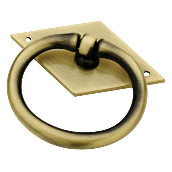 Liberty 2 1 2 In 64mm Antique Brass Midcentury Modern Ring Pull Mbp002 Ab C The Home Depot