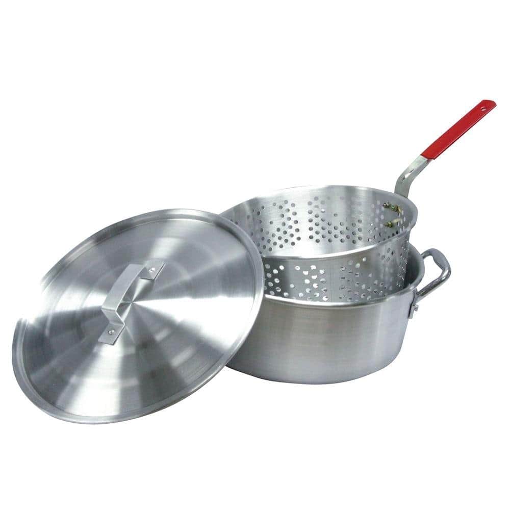 Nexgrill 10.5 qt. Aluminum Fryer Pot with Strainer