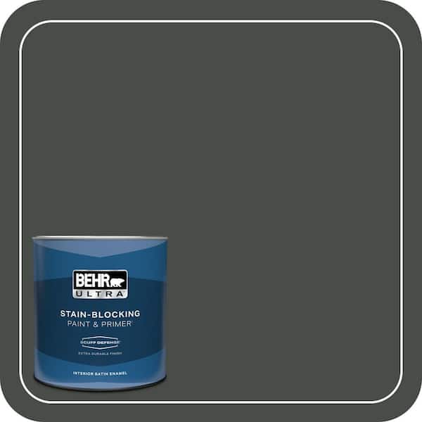BEHR ULTRA 1 qt. #PPF-55 Forest Floor Extra Durable Satin Enamel Interior Paint & Primer