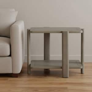 26 in. Natural Rectangle Wood End Table