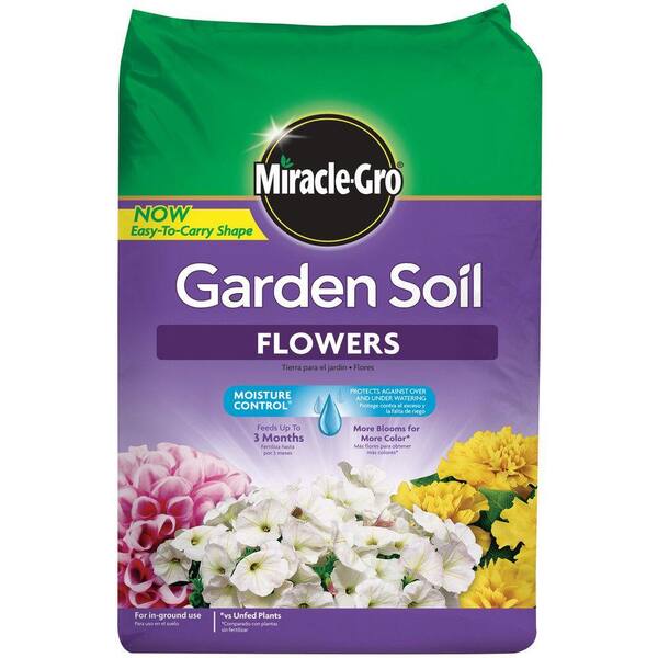 Miracle-Gro Moisture Control 1.5 cu. ft. Garden Soil for Flowers
