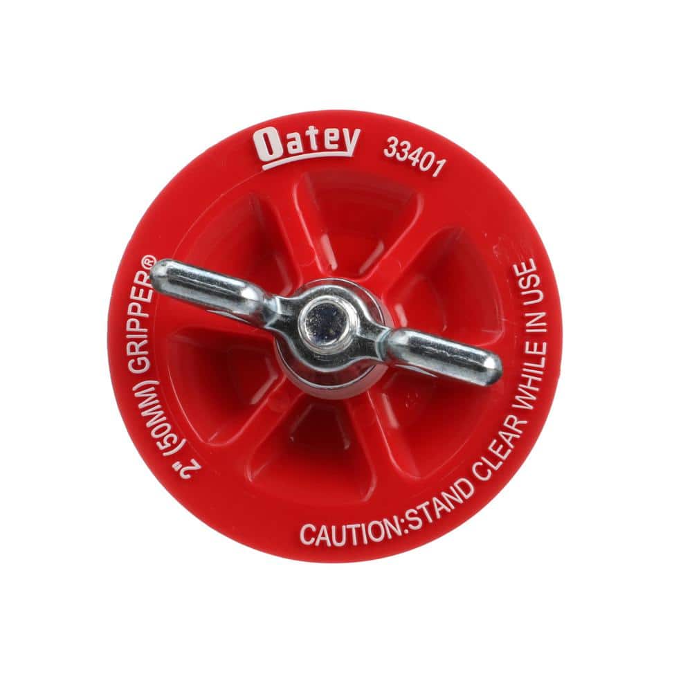 Red PVC Mechanical Test Plug with Wing Nut, 2-inch