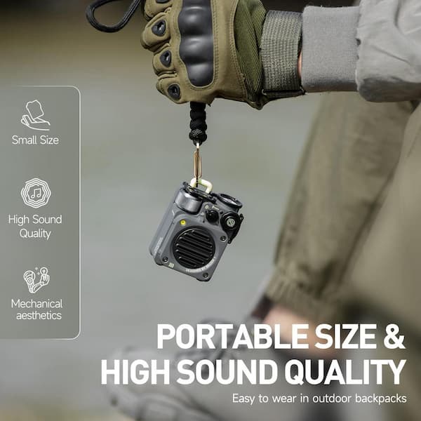 MUZEN Wild Mini Rugged Waterproof Bluetooth Portable Speaker in