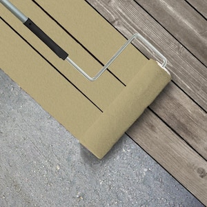 1 gal. #M310-4 Almondine Textured Low-Lustre Enamel Interior/Exterior Porch and Patio Anti-Slip Floor Paint