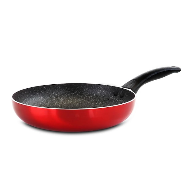 Merrion 9.5 in. Aluminum Frying Pan in Red
