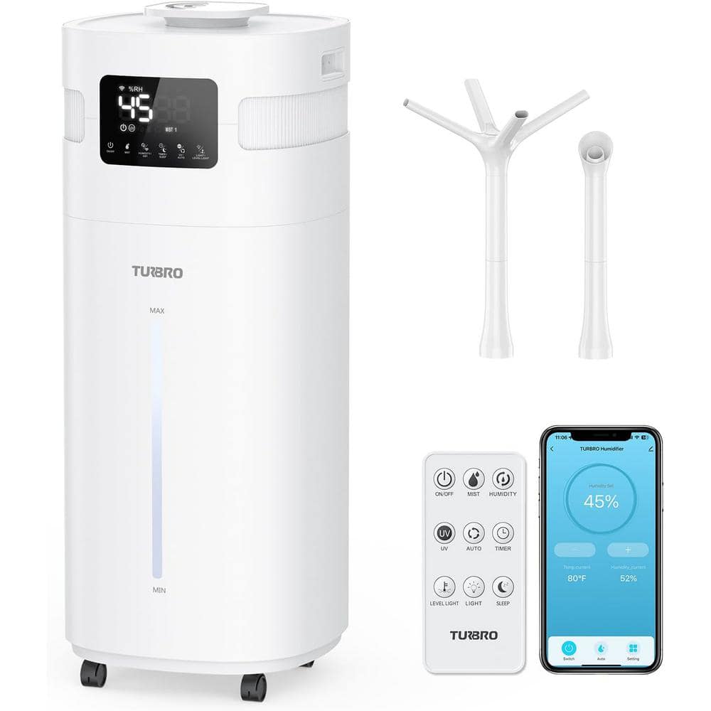 5.3 Gal Commercial Humidifier, Wi-Fi-Enabled, Ultrasonic Air Vaporizer, UV-C LED, Top Refill, with 360°Nozzle price history on PriceWatchPro
