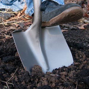 44 in. L Wood Handle Steel Digging Shovel (2-Pack)