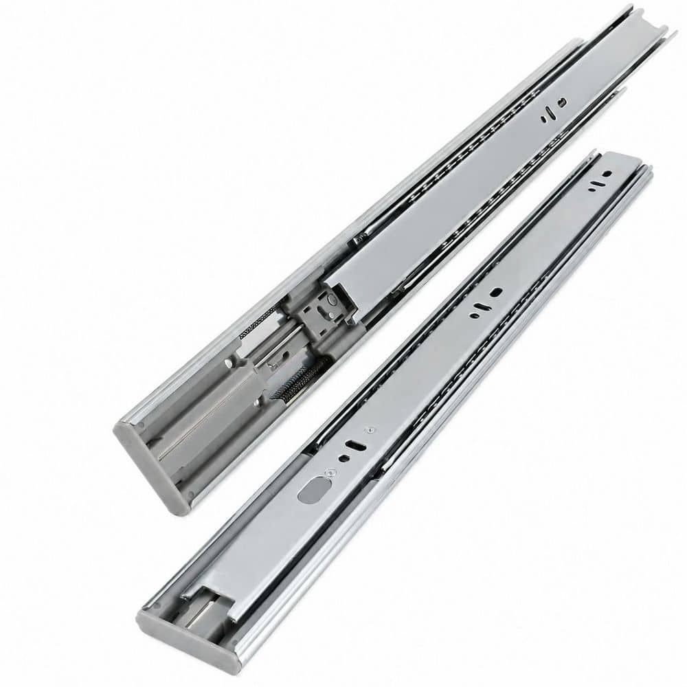 22 in. Silver Zinc-Plated Steel Undermount Soft-Close Heavy Duty Side Mount Ball Bearing Drawer Slides 10 Pairs price history on PriceWatchPro