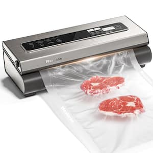 90Kpa Precision Vacuum Sealer Machine in Silver 6-in-1 Compact Food Preservation System with Cutter