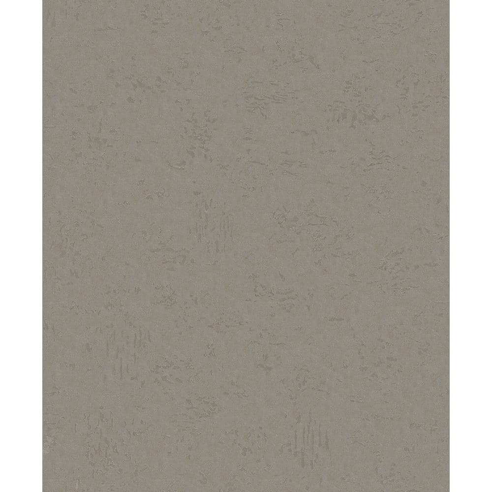 Distressed Concrete Effect Chocolate Brown Matte Finish Vinyl on Non-Woven 
