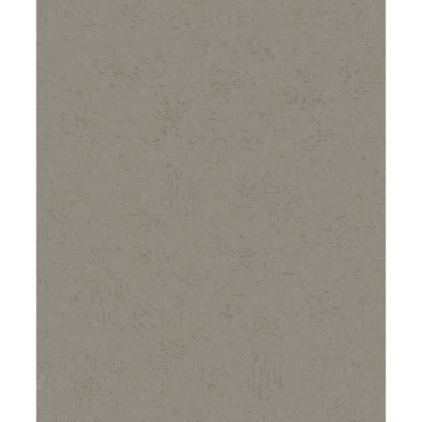 Unbranded Distressed Concrete Effect Chocolate Brown Matte Finish Vinyl on Non-Woven Non-Pasted Wallpaper Roll