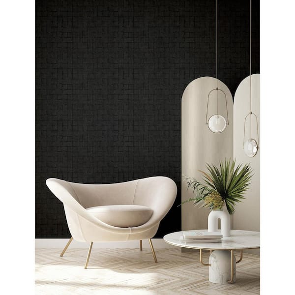Blocks Checkered Black Non Pasted Non Woven Wallpaper