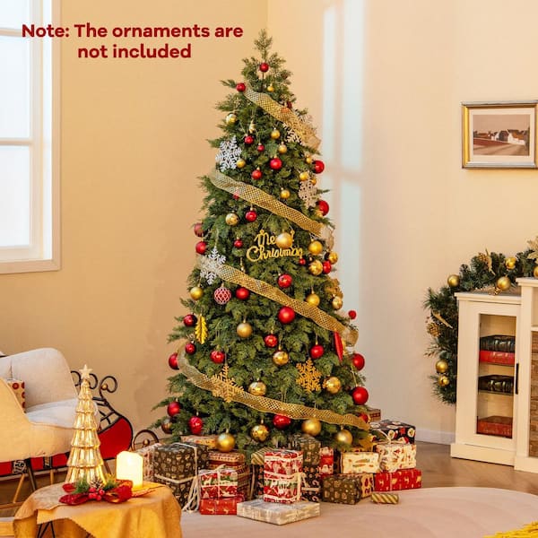 6 ft. Green Unlit Artificial Christmas Tree Green Hinged Holiday Tree with 721 Lush Branch Tips