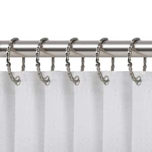 Utopia Alley Shower Rings, Shower Curtain Rings for Bathroom, Rustproof  Zinc Shower Curtain Hooks Rings in Chrome (Set of 12) HK9SS - The Home Depot