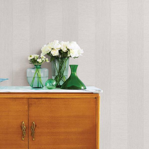 Intrepid Grey Textured Stripe Grey Wallpaper Sample
