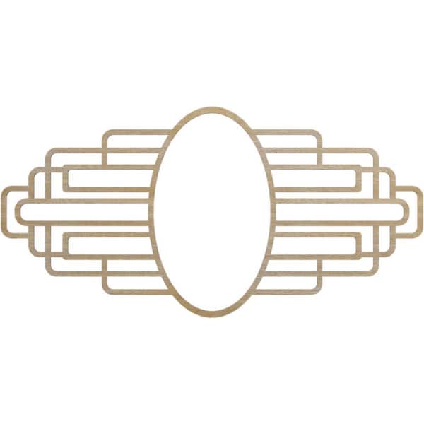 Ekena Millwork 0.25 in. x 36 in. x 18 in. Wood (Hickory) Medallion Moulding