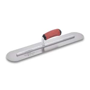 18 in. x 5 in. Finishing Trl-Fully Rounded Curved Durasoft Handle Trowel