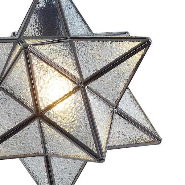 Eumyviv Moravian Star Kitchen Island Pendant Light with Glass