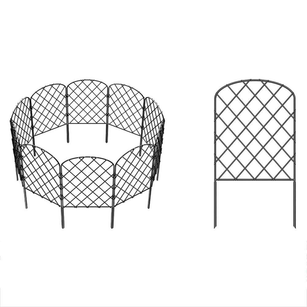 24 in. Metal Decorative Garden Fence (10-Pack) price history on PriceWatchPro