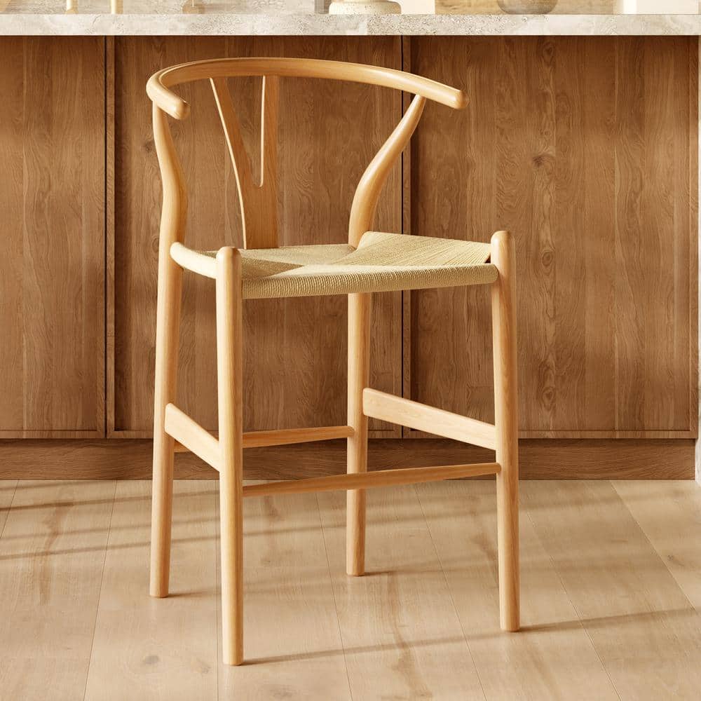 Poly and Bark Weave Counter Stool in Natural DI-627-NAT - The Home