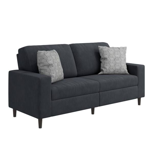 Handy Living Wilmington Mid-Century Modern 3-Piece Charcoal