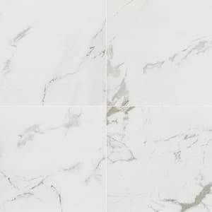 Carrara 24 in. x 24 in. Polished Porcelain Floor and Wall Tile (4 sq. ft./Each)