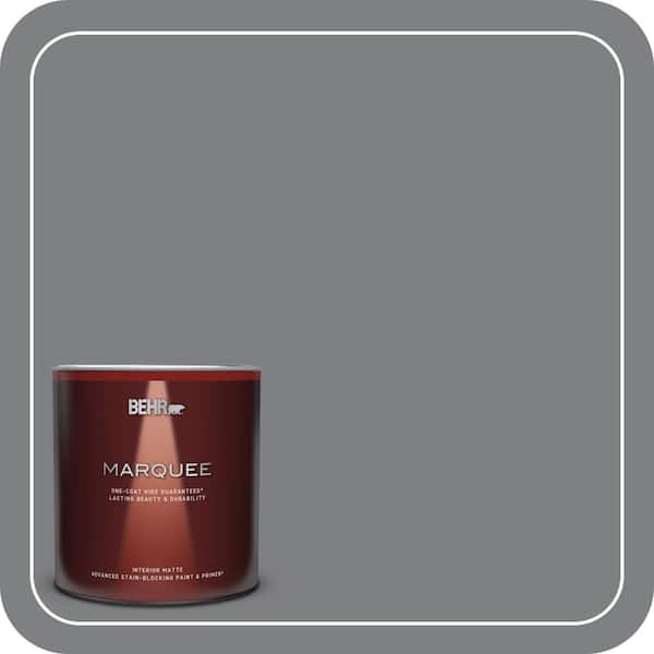BEHR MARQUEE 1 qt. #T12-10 Game Over Matte Interior Paint & Primer