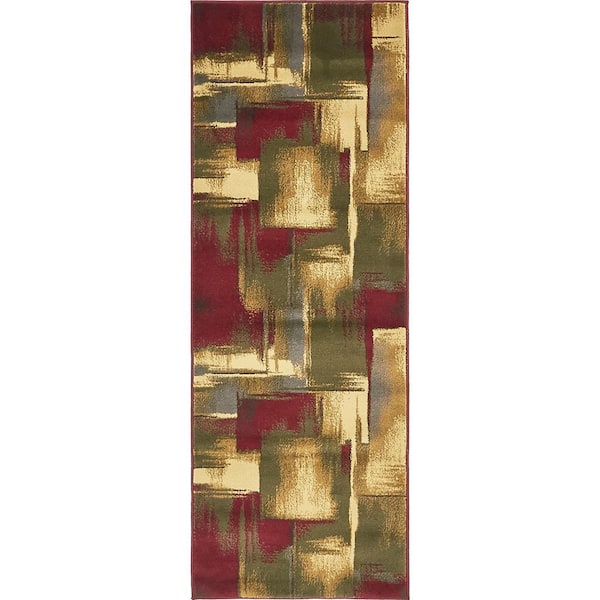 Unique Loom Barista Timor Multi 2' 2 x 6' 0 Runner Rug