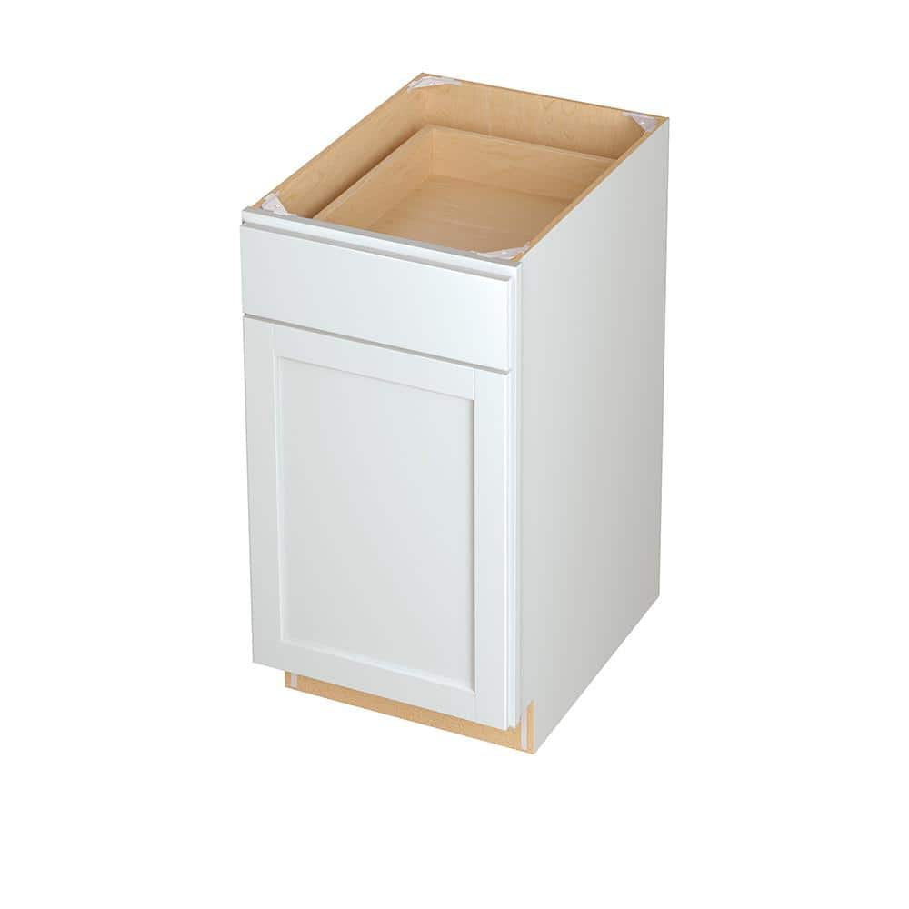 Diamond NOW Arcadia 30-in W x 35-in H x 23.75-in D White Drawer Base Fully  Assembled Cabinet (Recessed Panel Shaker Door Style) in the Kitchen Cabinets  department at