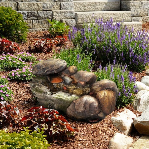 14 in. Cascading Stone Fountain