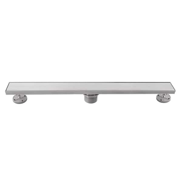 Unbranded Mediterraneo 12 in. Solid Lineal Shower Drain