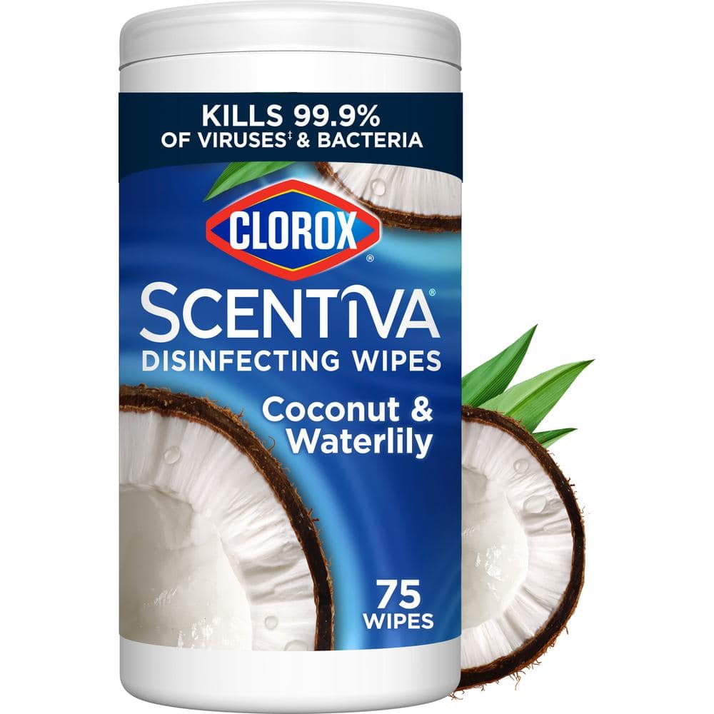 Clorox Scentiva 75-Count Pacific Breeze and Coconut Bleach Free