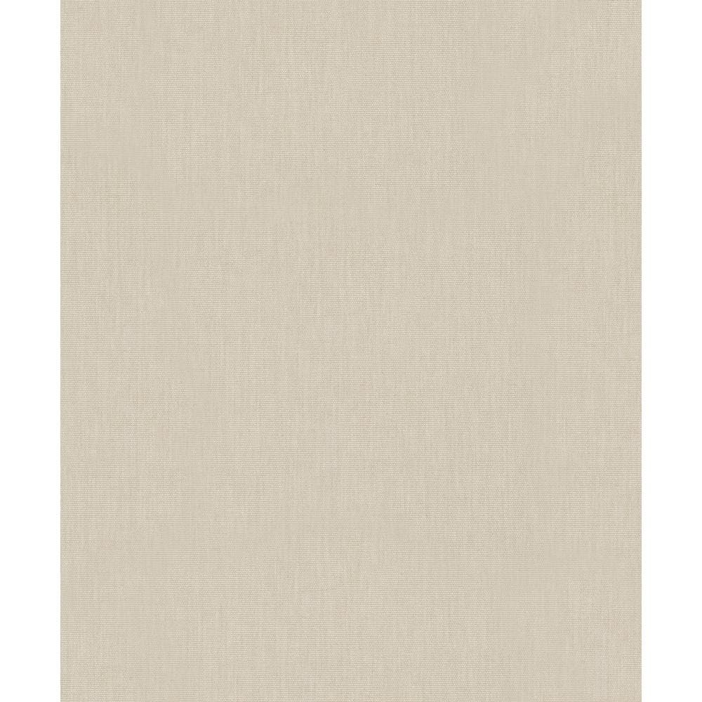 Plain Linen Texture Effect Chalk Beige Matte Finish Vinyl on Non-Woven Non-
