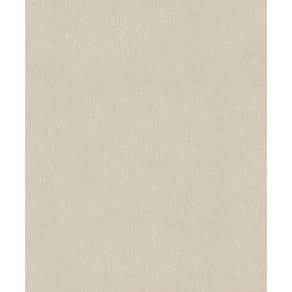 Plain Linen Texture Effect Chalk Beige Matte Finish Vinyl on Non-Woven ...