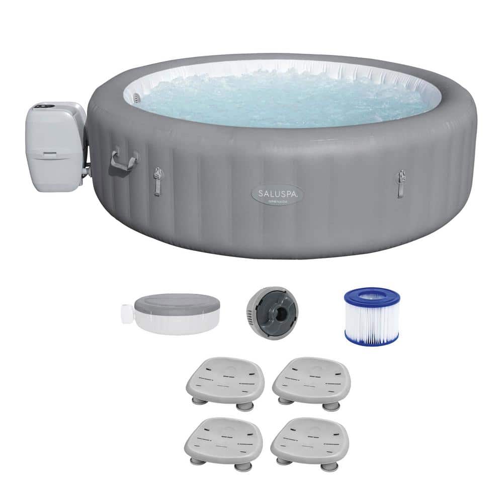 Grenada 8-Person AirJet Inflatable Hot Tub with Pool and Spa Seat (4 Pack) price history on PriceWatchPro