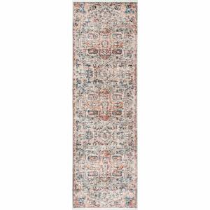 Janessa Croix Medallion Beige 3 ft. x 6 ft. Runner Rug