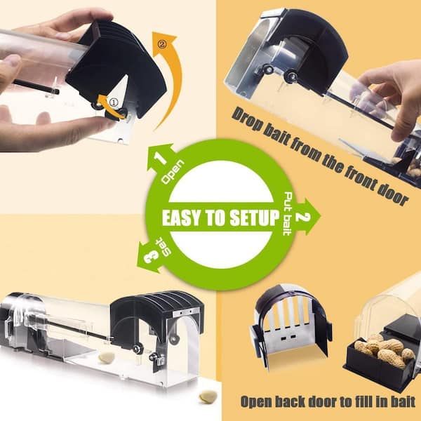Justincity Indoor/Outdoor Rat Mouse Chipmunks Cage Trap Reusable