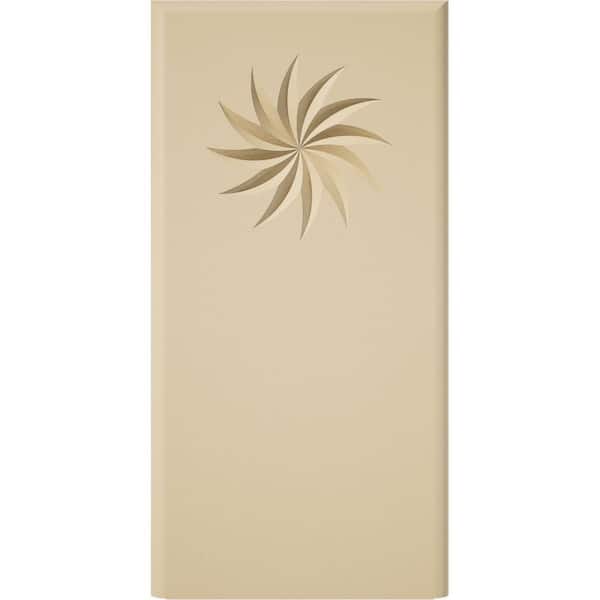 Ekena Millwork 4 in. W x 8 in. H x 1 in. P Standard Foster Spiral Plinth Block With Rounded Edge